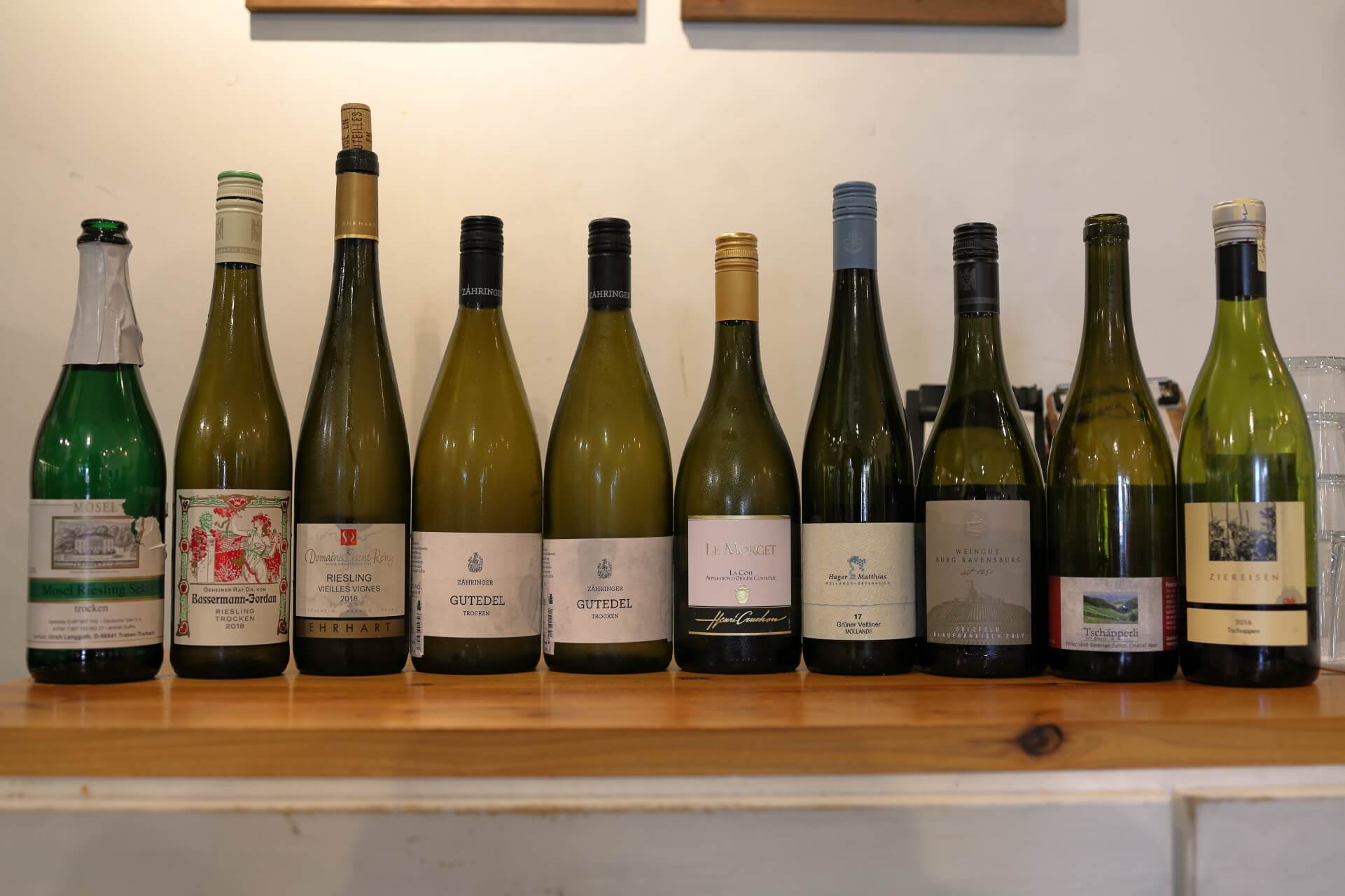 ドイツワインセミナー 「隣国のワインとの比較」 ワインボトル